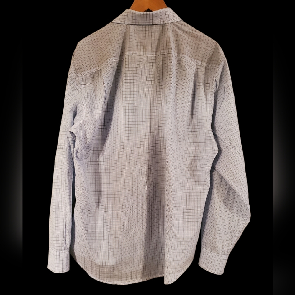 Egara Slim Fit Spread Collar Sport Shirt for Men, Blue XL - Picture 2 of 5